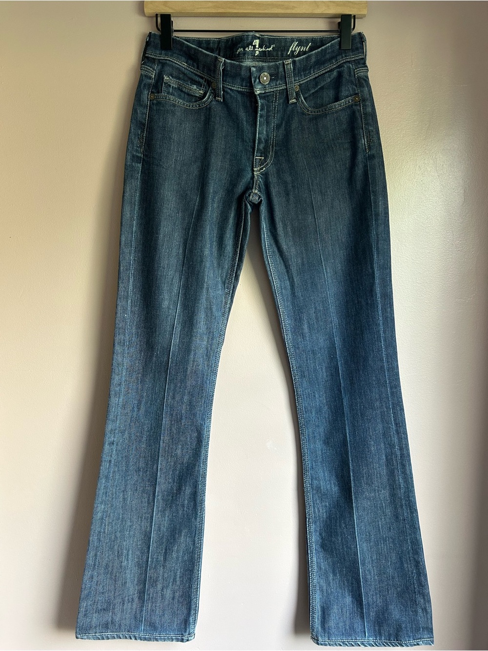 7 For All Mankind Flynt Jeans Low Rise Flare